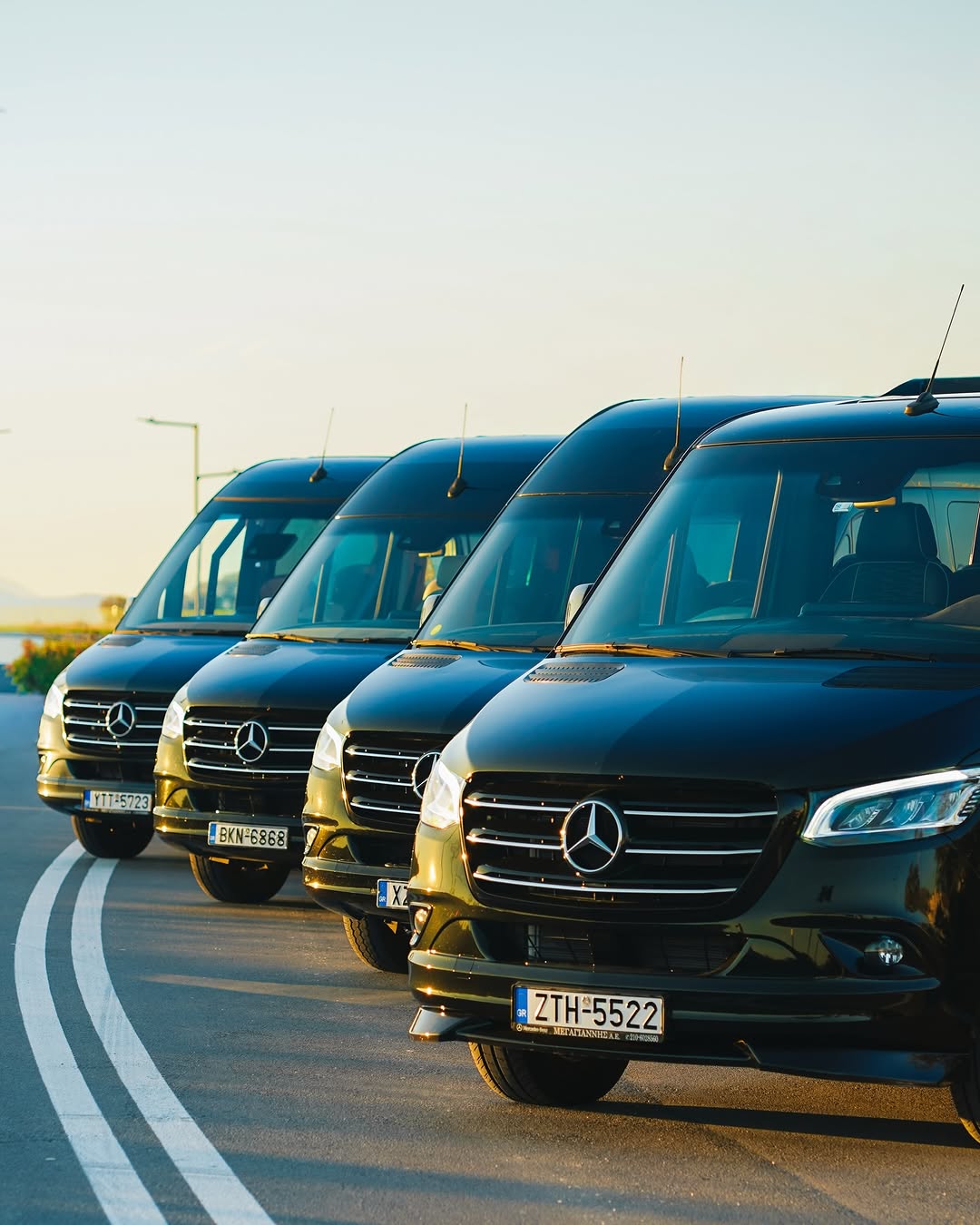 AS Travel Mercedes Sprinter minibus and V Class minivan fleet in Athens